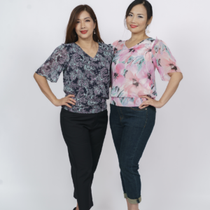 Batik & Flower Blouse