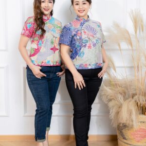 A-Cut Batik Cheongsam Blouse