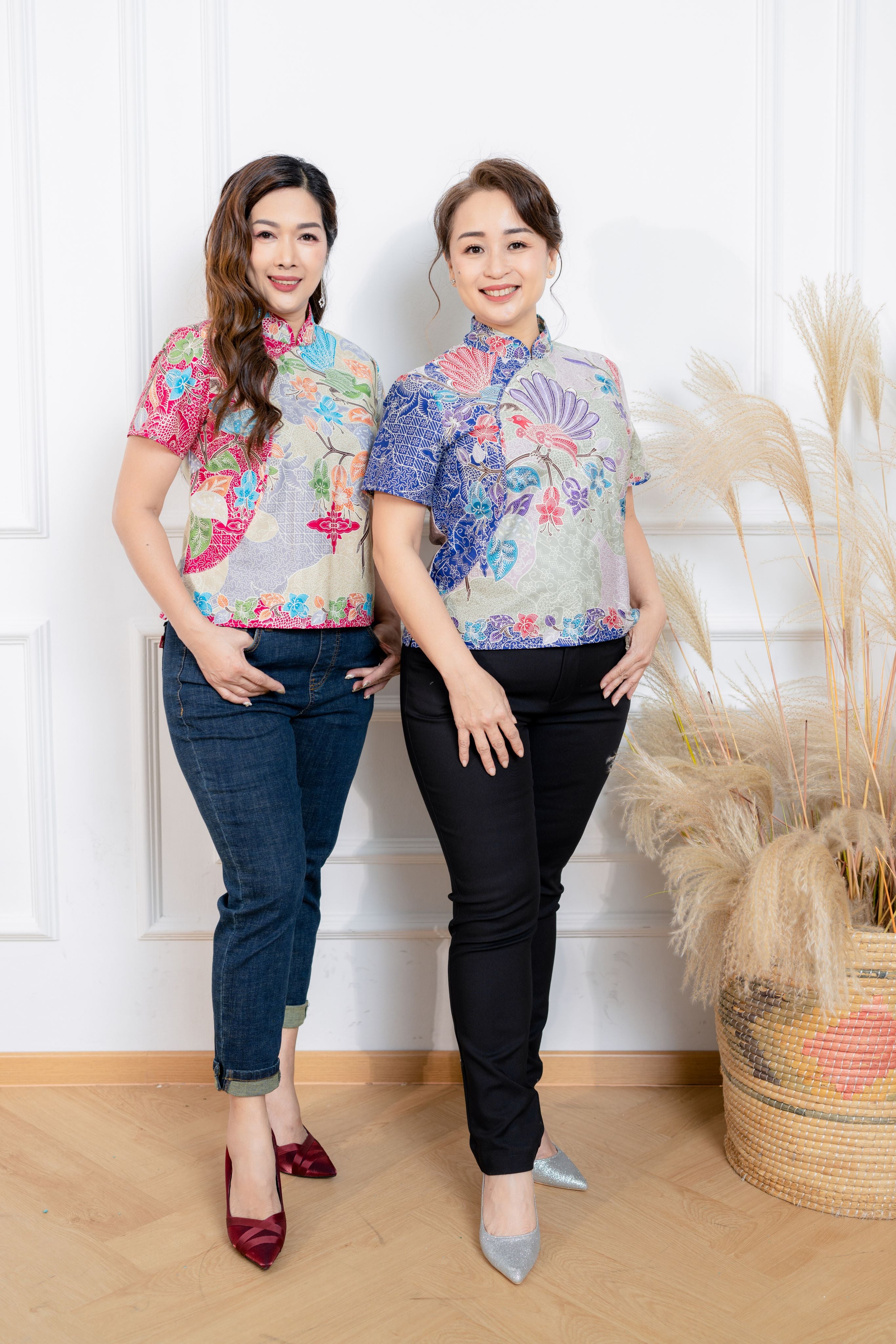 A-Cut Batik Cheongsam Blouse