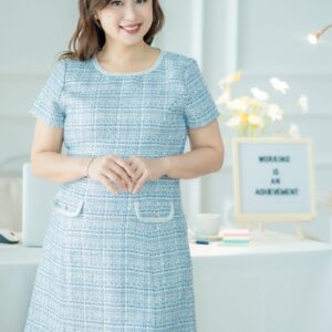 Classic Side Box Pleated Dress