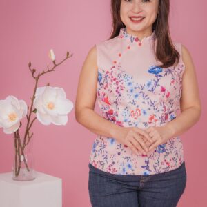 Rose Flower Cheongsam Top