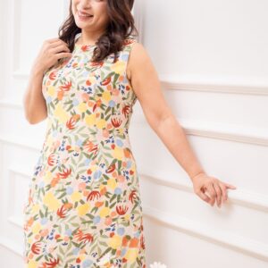 Sleeveless Floral Dress