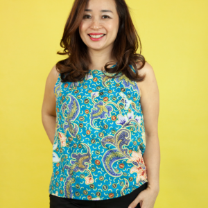 Batik Leave Print Top