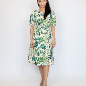 All Over Leaves print Dress