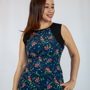 Red Flora Garden Peplum Top