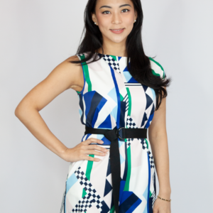 Abstract Geometric Printed Romper