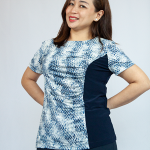 Side Panel Skin Printed Blouse