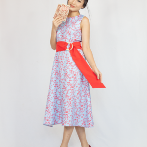 Suisen Floral Midi Dress