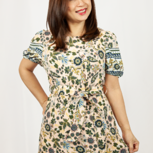 Royal Batik Print Dress