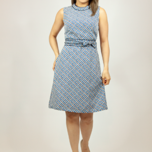 Top Stitch Tweed Dress