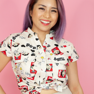 Milky Pop Print Blouse