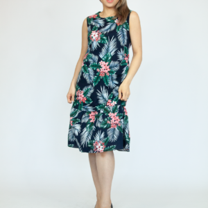 Beach Palm Flower Dress