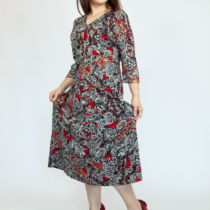 Paiseley Ribbon Prints Dress