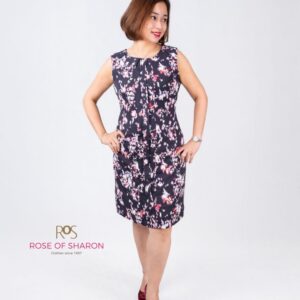 Pleated Collar Keira Floral Dress