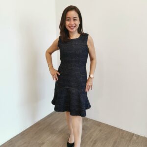 Eliza Tweed Hem Dress