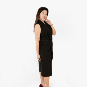 Valeria Belted Midi Dress